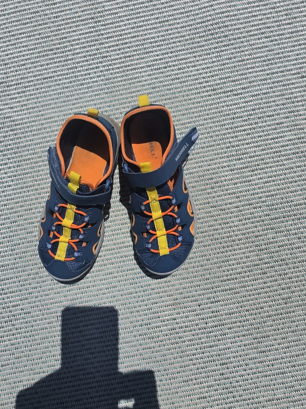 Merrell Kids' Navy and Yellow Closed-Toe Sandals